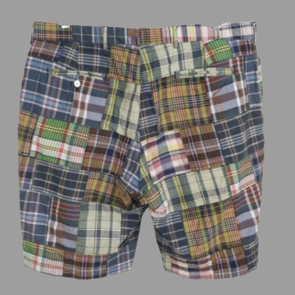 Polo by Ralph Lauren Mens Madras Flat Front Madras Shorts Size 36 - Picture 8 of 12